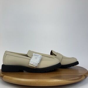 New NWOB Womens Zodiac Renee Taupe Faux Leather‎ Buckle Penny Loafers Size 9 M